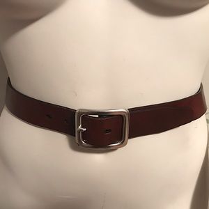 Fossil Brown Genuine Leather Belt woman’s size medium 8-12